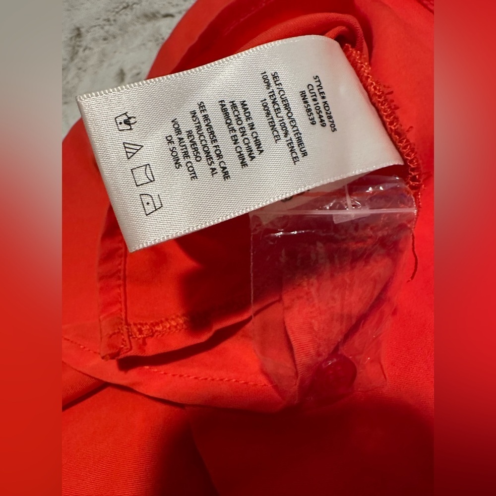 Kut from the Kloth Vibrant Red V Neck Dress - Picture 9 of 16